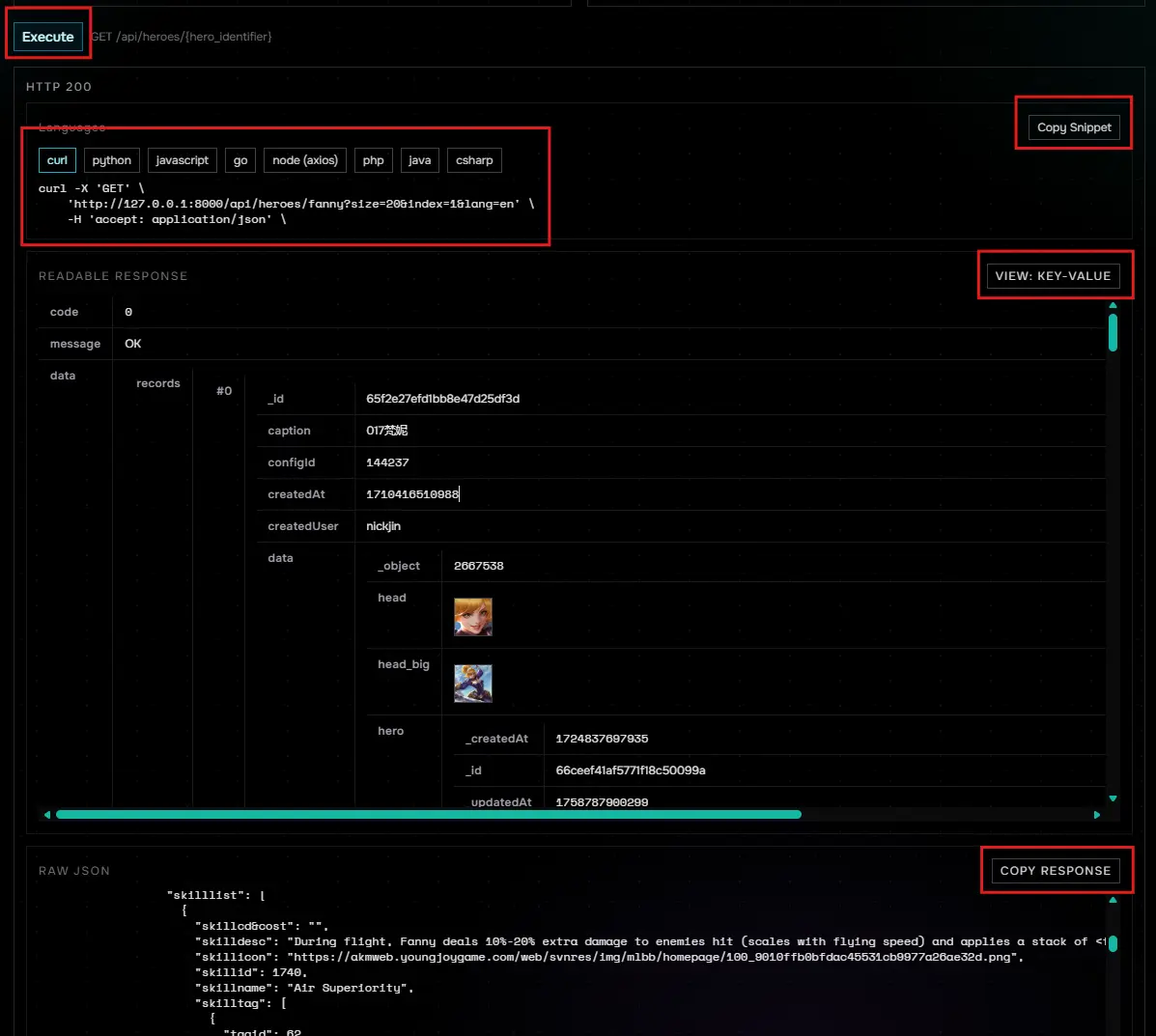 Step 5: Read Responses and Export Snippets